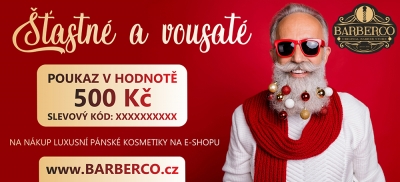 Vianočný darčekový poukaz BARBERCO v hodnote 25 €