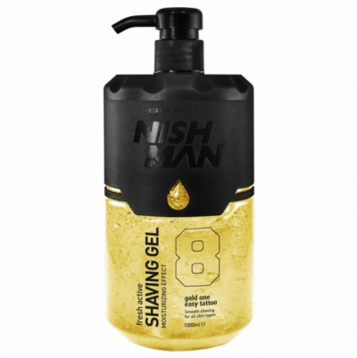 Gél na holenie NISH MAN Shaving gel Gold one 1000 ml