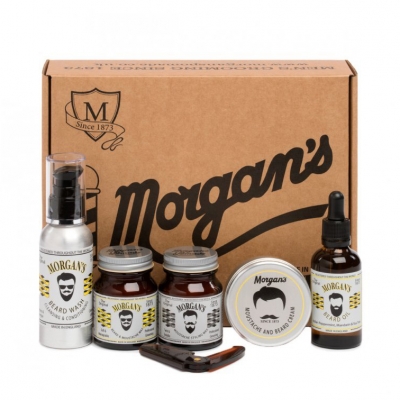 Kompletná darčeková sada na starostlivosť o fúzy a bradu MORGANS Moustache & beard gift set