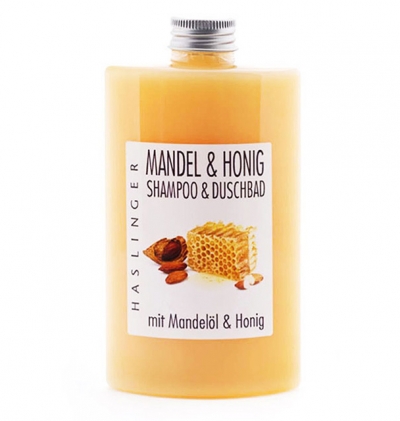 Šampón a sprchový gél HASLINGER Almond & Honey 200 ml