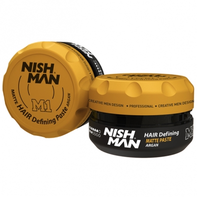 Matná pasta na vlasy NISH MAN Matte paste argan 100 ml