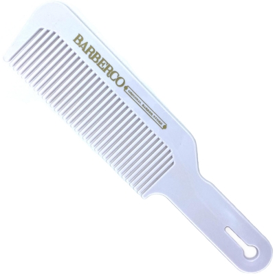 Hrebeň na strihanie vlasov BARBERCO Clipper comb White