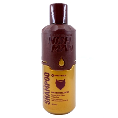 Šampón na bradu a fúzy NISH MAN Beard & mustache shampoo 200 ml