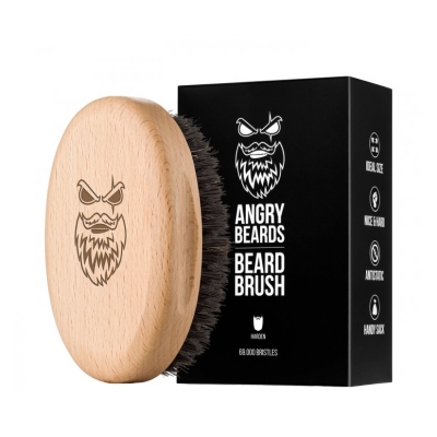 Drevená kefa na fúzy a bradu ANGRY BEARDS Beard brush Harden