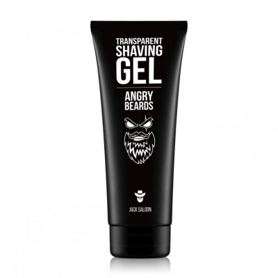 Gél na holenie ANGRY BEARDS Transparent shaving gel Jack Saloon 250 ml