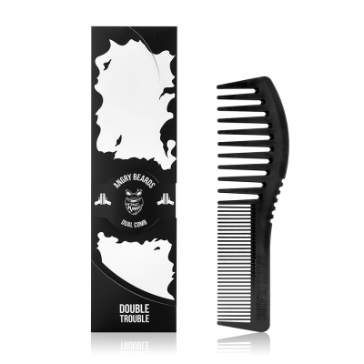 Hrebeň na bradu a fúzy ANGRY BEARDS Dual comb