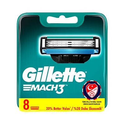 Holiace hlavice pre mužov GILLETTE Mach3 8 kusov