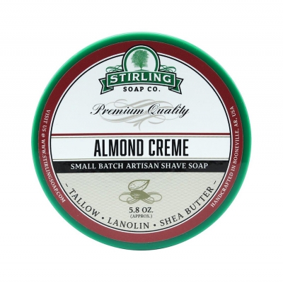 Mydlo na holenie STIRLING Shave soap Almond creme 170 ml