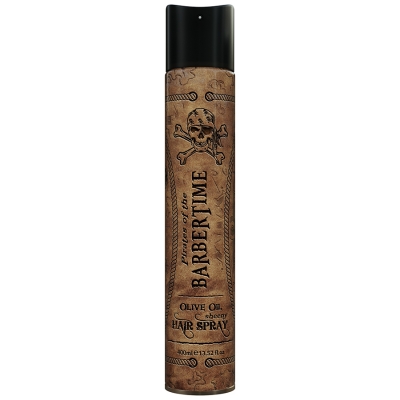 Stylingový a vyživujúci sprej na vlasy BARBERTIME Hair spray shine olive oil 400 ml