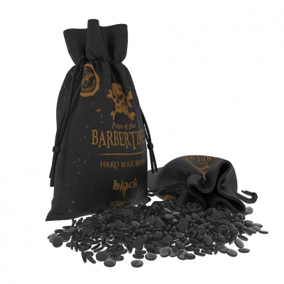 Depilačné voskové zrnka BARBERTIME Hard wax beans Black 500 g