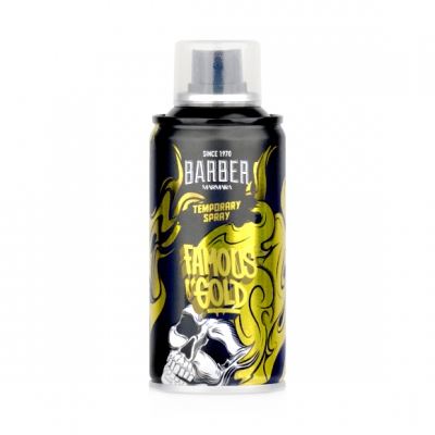 Zlatý sprej na vlasy MARMARA Barber Temporary spray Famous gold 150 ml