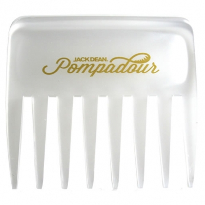 Hrebeň na vlasy JACK DEAN Pompadour comb - transparentný