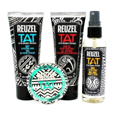 Sada produktov na starostlivosť o tetovanie REUZEL Tattoo advanced treatment