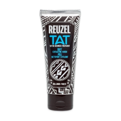 Čistiaci krém na tetovanie REUZEL Buff exfoliating wash 100 ml