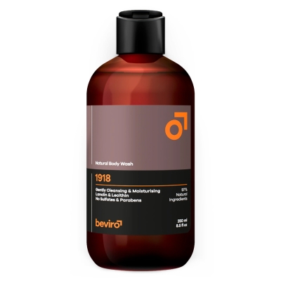 Prírodný sprchový gél BEVIRO Natural body wash 1918 250 ml