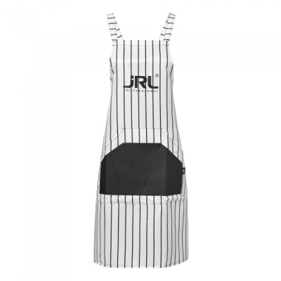 Barber zástera JRL Professional apron - bielo-čierna