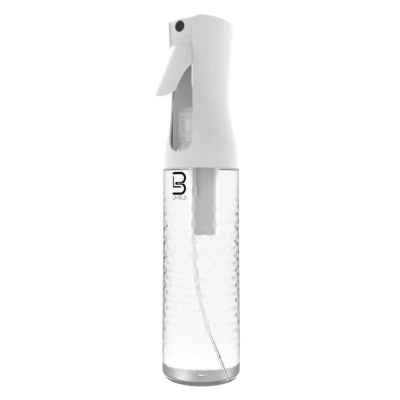 Priehľadný rozprašovač L3VEL3 Beveled spray bottle White / Clear 300 ml