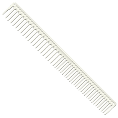 Kadernícky hrebeň JRL Long round tooth cutting comb J306 - biely