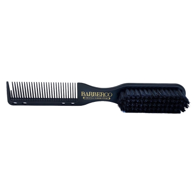 Fade kefa a hrebeň 2v1 BARBERCO Fade brush & comb