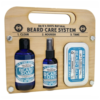 Sada na starostlivosť o bradu DR K SOAP COMPANY Beard care system Fresh lime