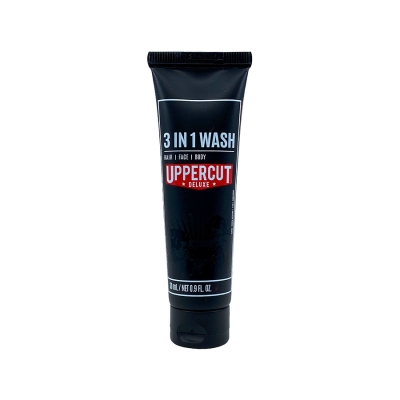 Umývací gél na telo, tvár a vlasy UPPERCUT Deluxe 3 in 1 wash 30 ml