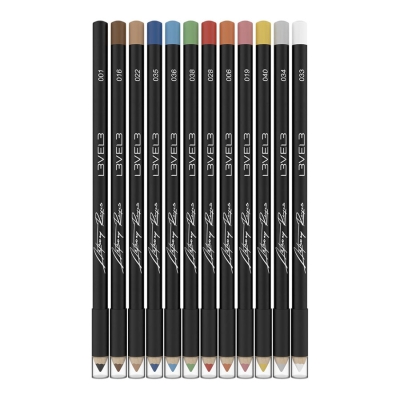 Farebné ceruzky na kreslenie do vlasov L3VEL3 Liner pencils Colors - 12 ks