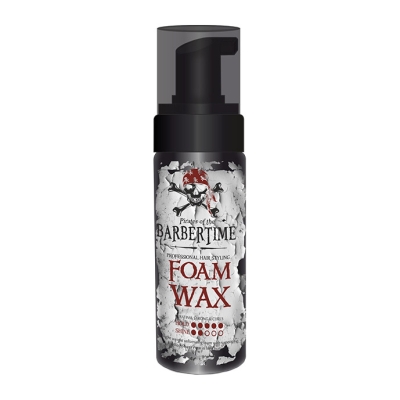 Penový vosk s keratínom pre objem vlasov BARBERTIME Foam wax 150 ml