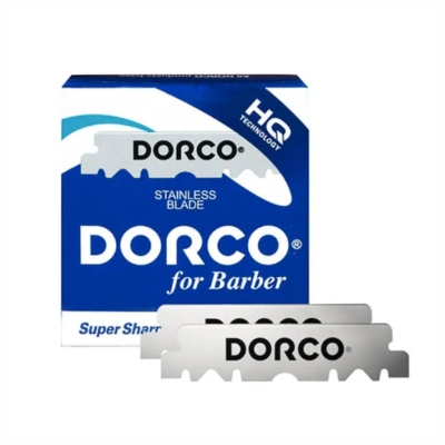 Polovične žiletky na holenie DORCO For barber Blue Single edge 100 ks