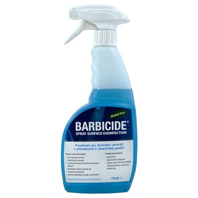 Dezinfekčný sprej na všetky typy povrchov BARBICIDE Spray surface disinfection 750 ml