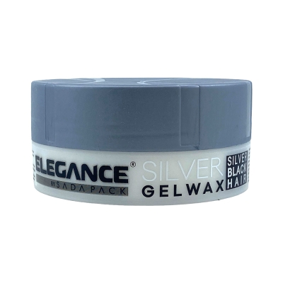 Strieborný krycí gél na vlasy ELEGANCE Silver gel wax 140 g