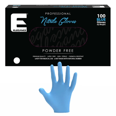 Modré profesionálne nitrilové rukavice ELEGANCE Nitrile gloves Blue 100 ks