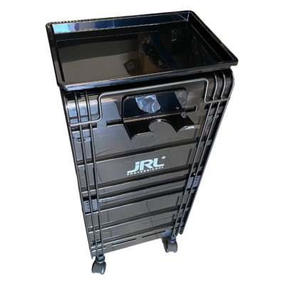 Kadernícky pojazdný vozík JRL Barber trolley Black