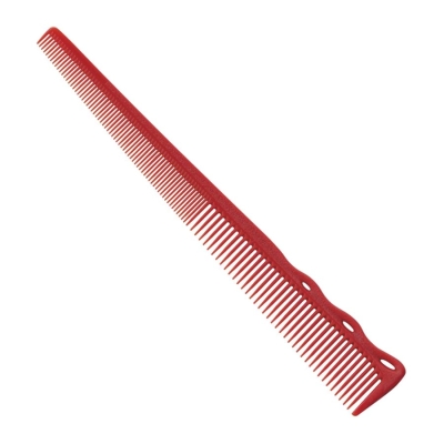 Zužujúci sa pánsky hrebeň trojuholník Y.S. PARK Barber comb YS-254 - červený