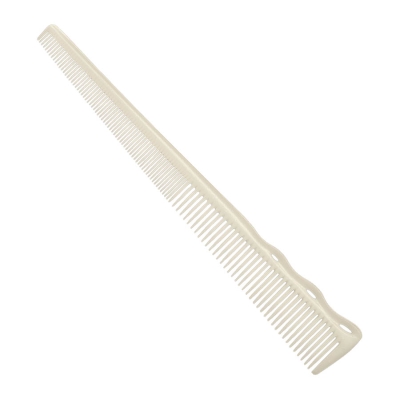 Zužujúci sa pánsky hrebeň trojuholník Y.S. PARK Barber comb YS-254 - biely