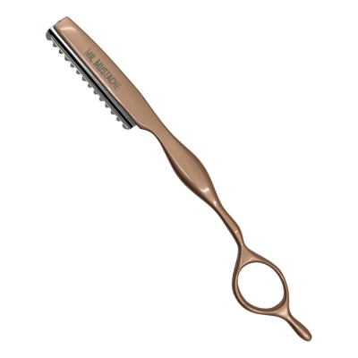 Efilačná britva na zrezávanie vlasov MR. MUSTACHE Styling razor Rose gold