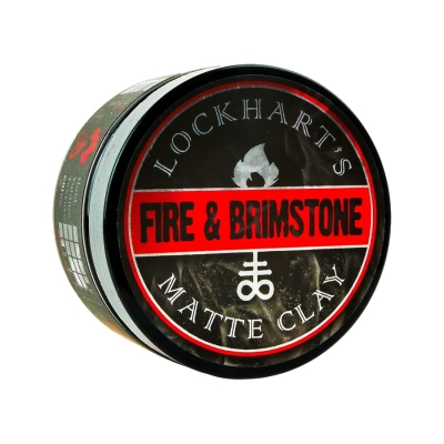 Matujúca hlina na vlasy LOCKHART’S Fire & Brimstone Matte clay 104,9 g