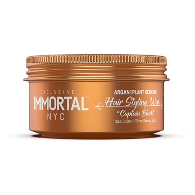 Vosk na vlasy IMMORTAL NYC Captain Black Hair wax Argan & keratin komplex 150 ml