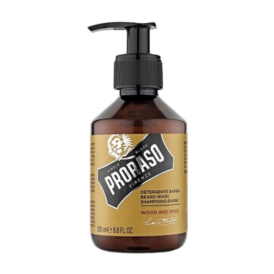 Šampón na bradu PRORASO Beard wash Drevo a korenie 200 ml