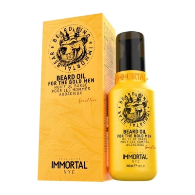 Vyživujúci a ošetrujúci olej na bradu IMMORTAL Beard King Beard oil for the bold men 100 ml