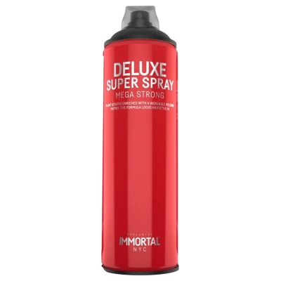 Extra silný lak na vlasy IMMORTAL NYC Deluxe super spray mega strong 500 ml
