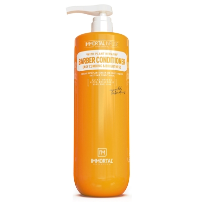 Profesionálny kondicionér na vlasy s keratínom IMMORTAL Infuse Barber smoother 1000 ml