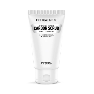 Čistiaci peeling na tvár IMMORTAL Infuse Carbon scrub 150 ml