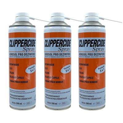 AKCIA 2+1 ZADARMO - Dezinfekčný sprej na strojčeky 5v1 CLIPPERCIDE Aerosol spray 3 x 500 ml