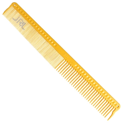 Kadernícky hrebeň JRL Long round tooth cutting comb J306 - žltý