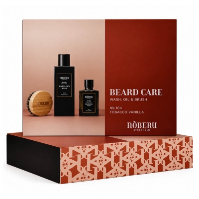Súprava na bradu s kefou NOBERU Giftbox Beard care