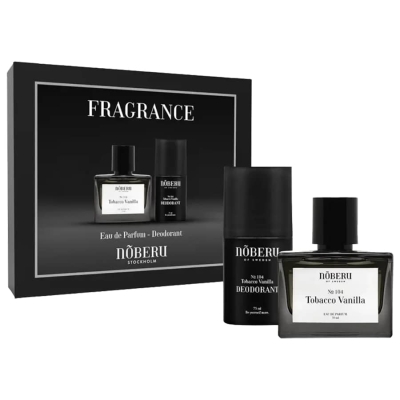 Sada parfemu a deodorantu NOBERU Giftbox Fragrance Tobacco vanilla