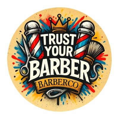 Barber samolepka BARBERCO Trust your Barber