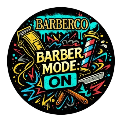 Barber samolepka BARBERCO Barber mode: ON