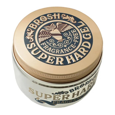 Silný gél na vlasy bez parfumácie BROSH Super hard gel Fragrance free 200 g