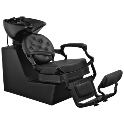 Štýlový barber umývací box RANCH BLACK shampoo unit